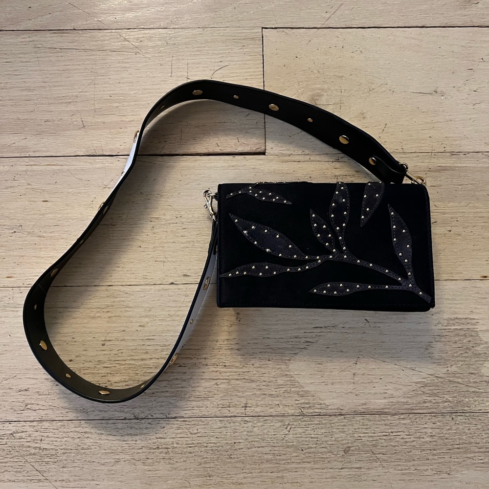 Diane Von Furstenberg Satin Leather Shoulder Bag